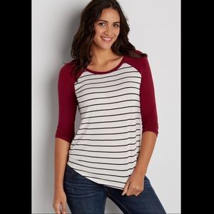 Maurice’s baseball T-shirt